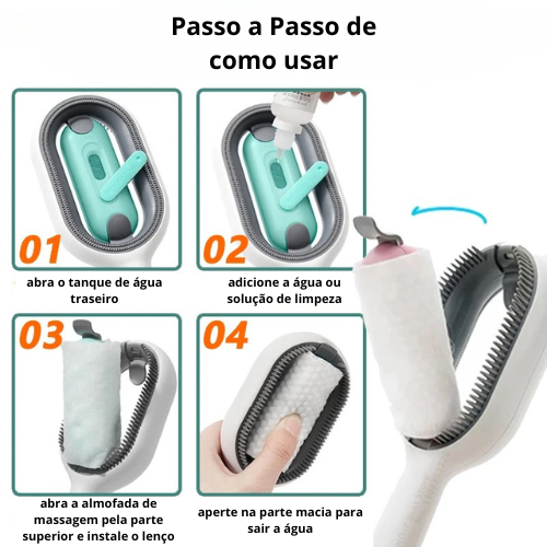 Escova Removedora de Pelos Stick - Compre 1 Leve 2 + Brinde