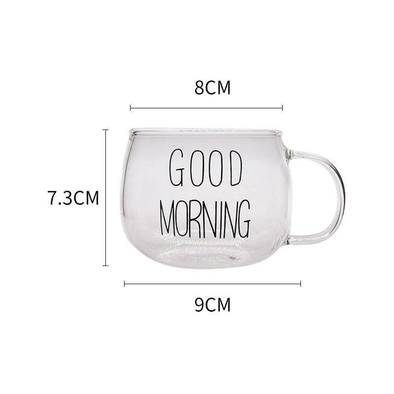 Caneca de Vidro Good Morning - Urbanih.