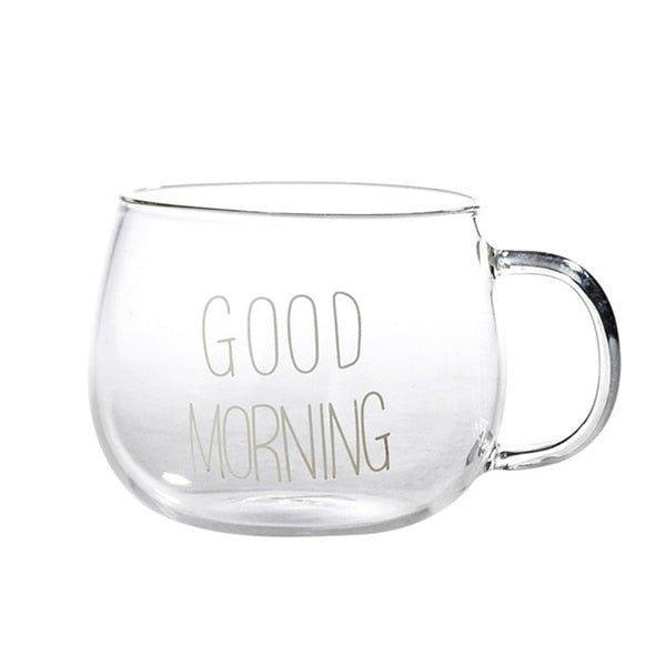 Caneca de Vidro Good Morning - Urbanih.