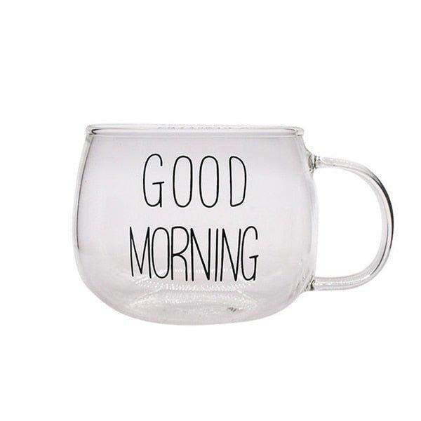 Caneca de Vidro Good Morning - Urbanih.