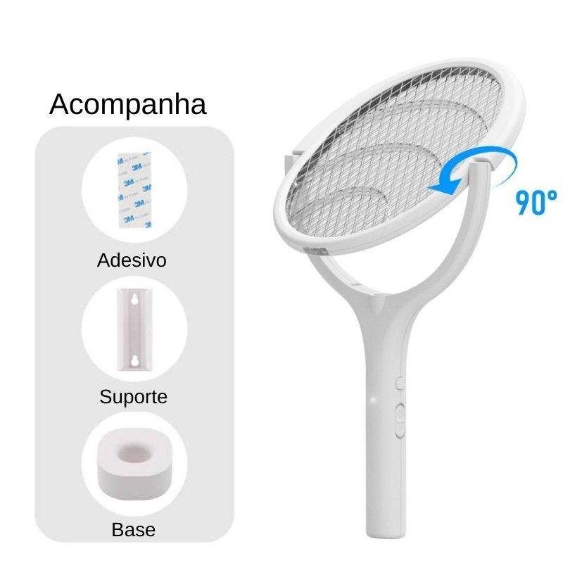 Raquete Mata Mosquitos - Giratória - Urbanih.
